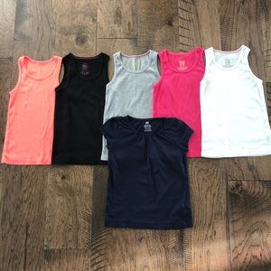 Girls Racer Back Tank Top Lot! (6 TANK TOPS!)